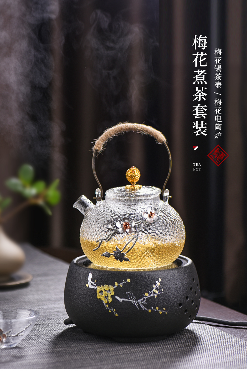 Ceramic cooking story hammer high - temperature Japanese glass teapot'm tea sets electric TaoLu boiled tea kettle