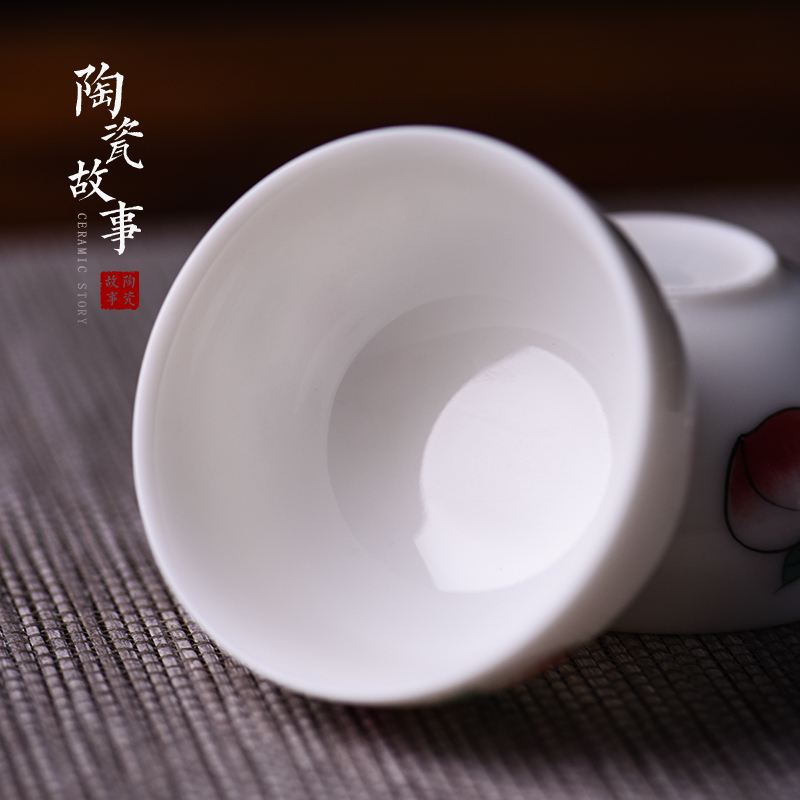 The Story of pottery and porcelain teacup tea special tea filter master cup office noggin single sample tea cup