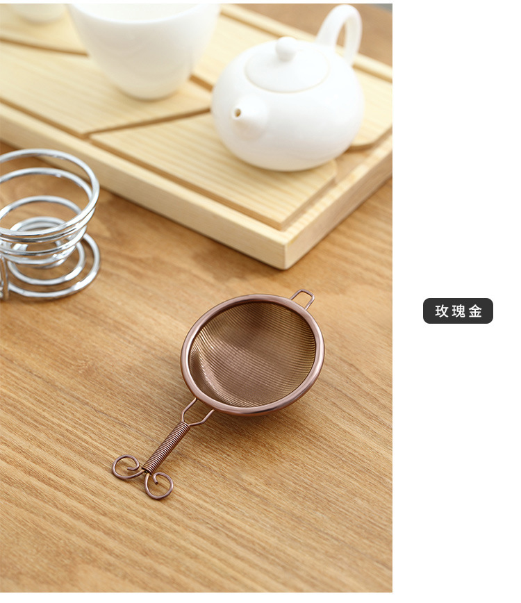 Ceramic story stainless steel tea) tea tea insulation filter net is Japanese tea strainer kung fu tea accessories