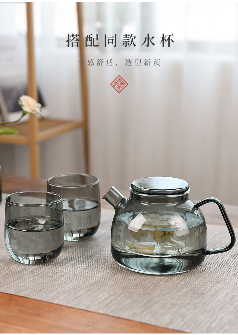 Ceramic fruit tea tea tea set suits for the members of the French based boiled tea tea flower pot heating