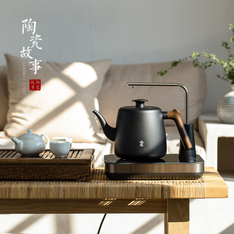 Ceramic story automatic water kettle electric pumping insulation tea sets tea boiler household