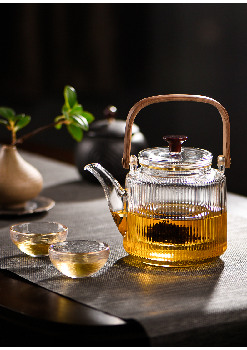Ceramic story cooking pot glass kettle high - temperature household teapot single pot of tea set electric TaoLu boil tea