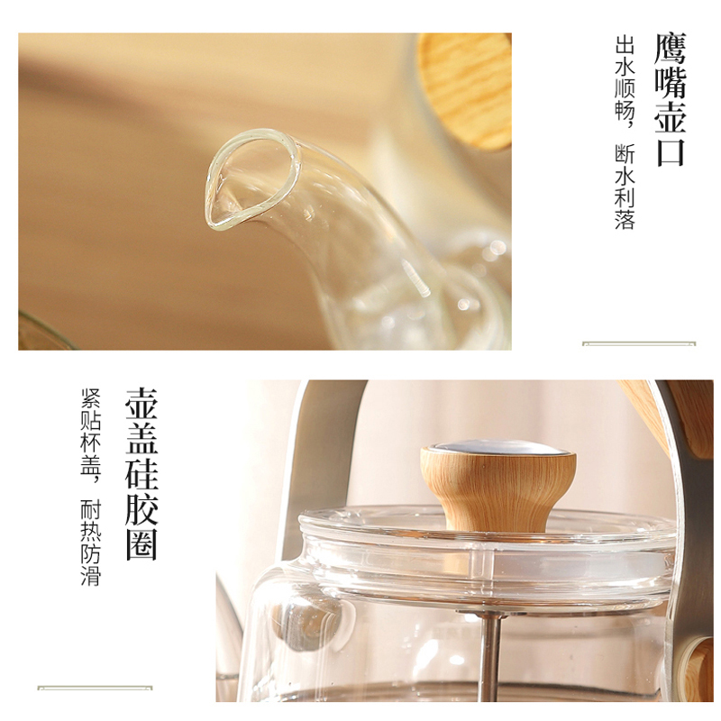 Make tea kettle for thickening heat resistant high temperature thermal glass teapot girder pot of electric TaoLu tea stove to boil tea