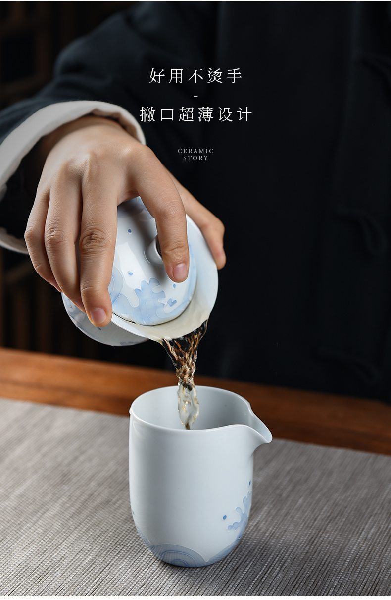 The Story of pottery and porcelain of jingdezhen porcelain tureen tea cup is not a single top grade three to kung fu tea tea bowl