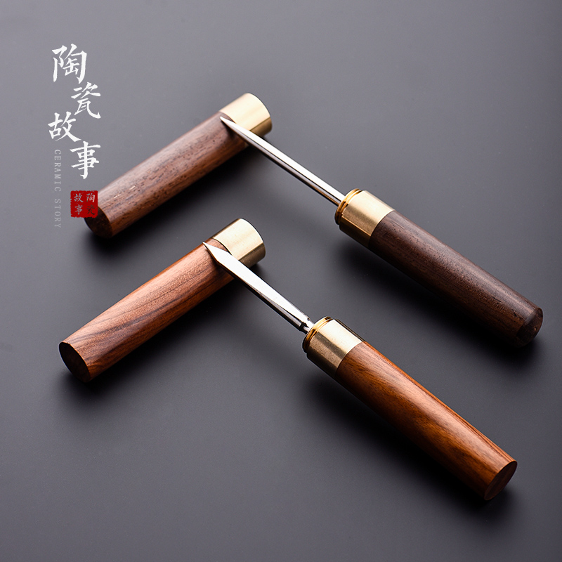 Story of pottery and porcelain tea tea knife hand ChaZhen pry open tea cone tool knife special self - defense, tea tea accessories