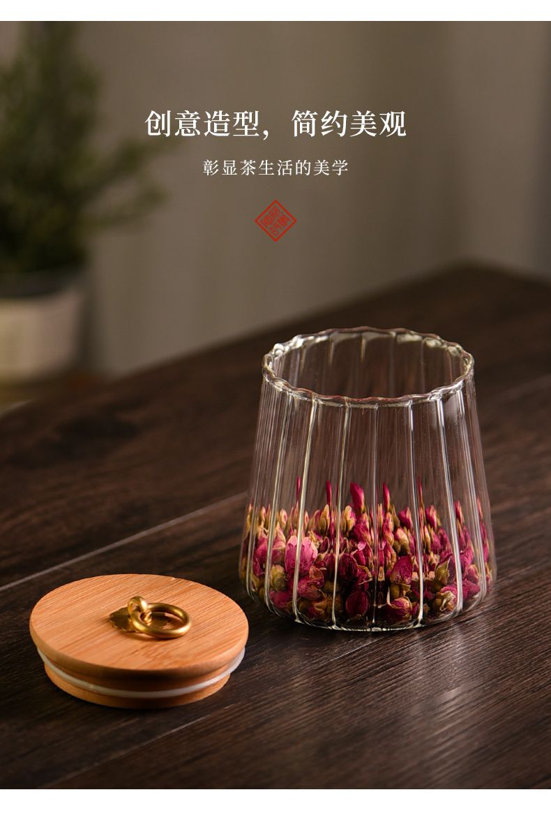 Ceramic story glass tea pot seal moisture household fittings of puer tea pot of tea tea storage tanks