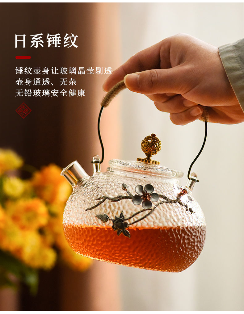 Electric ceramic story TaoLu boiled glass teapot tea sets high - temperature single pot of Chinese kung fu household kettle