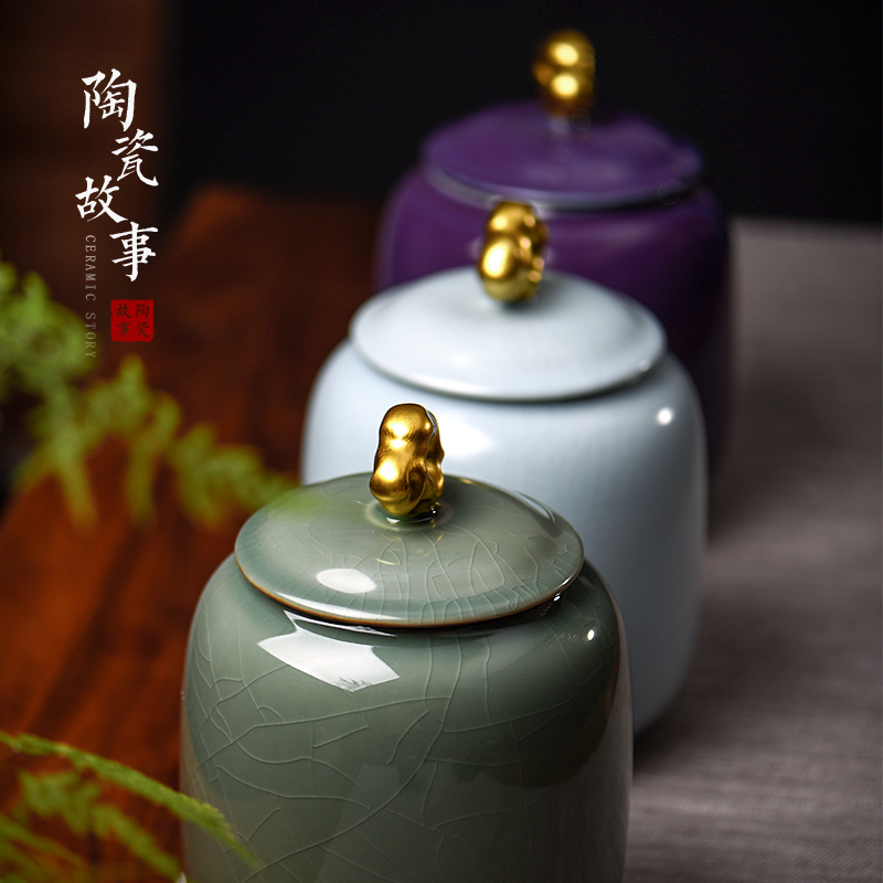 Members of the caddy fixings large ceramic sealed as cans white tea tea storage tanks to wake receives gift boxes