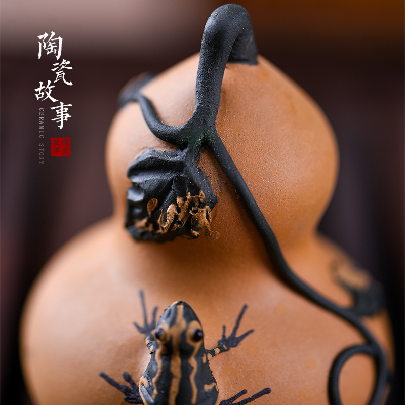 Ceramic water story pet frog tea to keep home furnishing articles boutique violet arenaceous kettle kung fu is zen tea accessories
