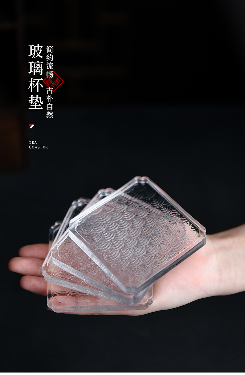 Story coasters home against hot insulation pad creative tea cups kung fu tea accessories