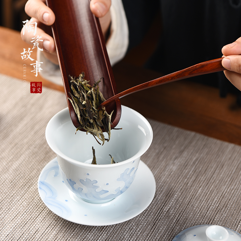 The Story of pottery and porcelain of jingdezhen porcelain tureen tea cup is not a single top grade three to kung fu tea tea bowl
