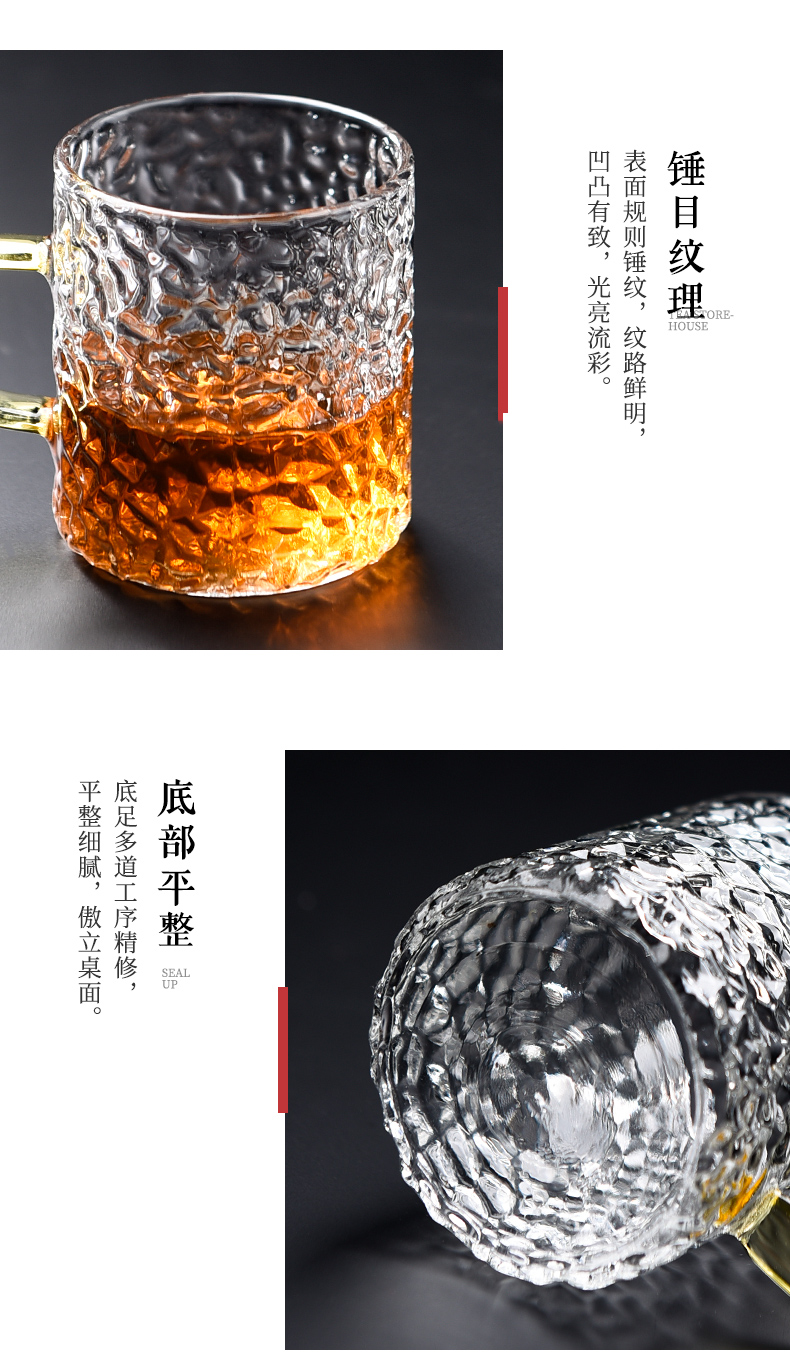 Ceramic story glass cups suit household take take beverage holder tea kungfu tea cup 6 pack sample tea cup