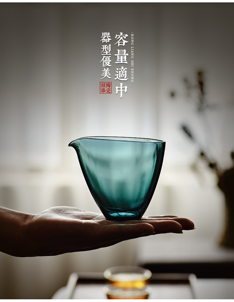 Ceramic fair story glass high - end tea single Japanese sea heat characteristic web celebrity tea tea tea ware