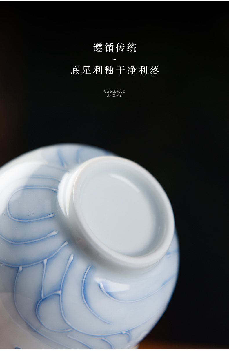 The Story of pottery and porcelain of jingdezhen porcelain tureen tea cup is not a single top grade three to kung fu tea tea bowl