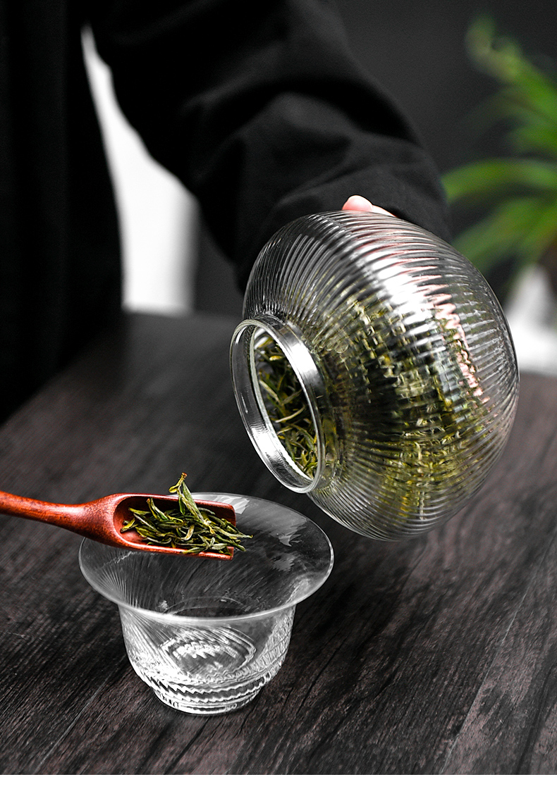 Ceramic story fireflies glass tea seal moisture storage jar jar of portable travel home tea storage tanks