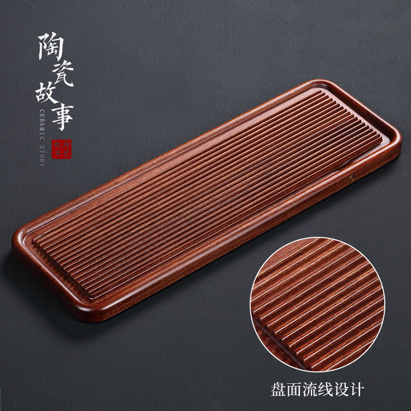 Ceramic story hua limu tea tray was wet mercifully machine dry tea contracted solid wood drainage home kung fu tea tea set