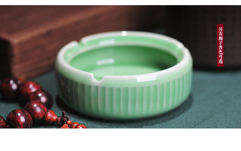 Ceramic creative move ashtray story adorable large celadon ou crystal gift package mail sitting room