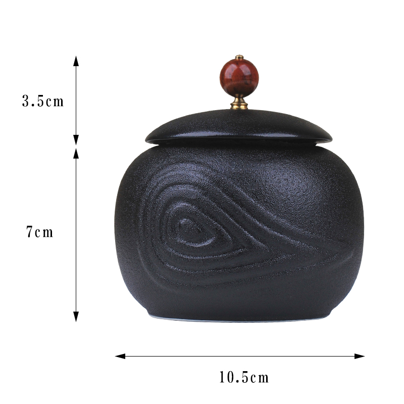 Members of the ceramic portable small pu 'er tea canister travel wake sealed tank tea box of kung fu tea set
