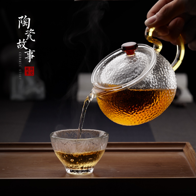 Glass teapot filtering teapot thickening heat - resistant high - temperature home tea sets electric TaoLu boiled tea, black tea