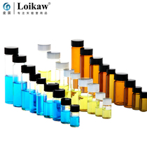 Transparent glass screw sample bottle oil bottle laboratory reagent bottle chemical sample glass display bottle