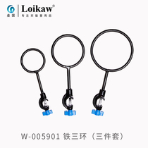 Iron stand matching iron ring frame opening closed loop liquid funnel rack flask heating straight rod support ring