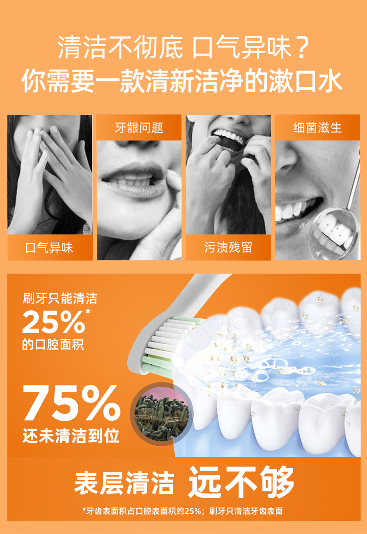 李施德林 漱口水 500ml*2瓶 3种口味任选 图2