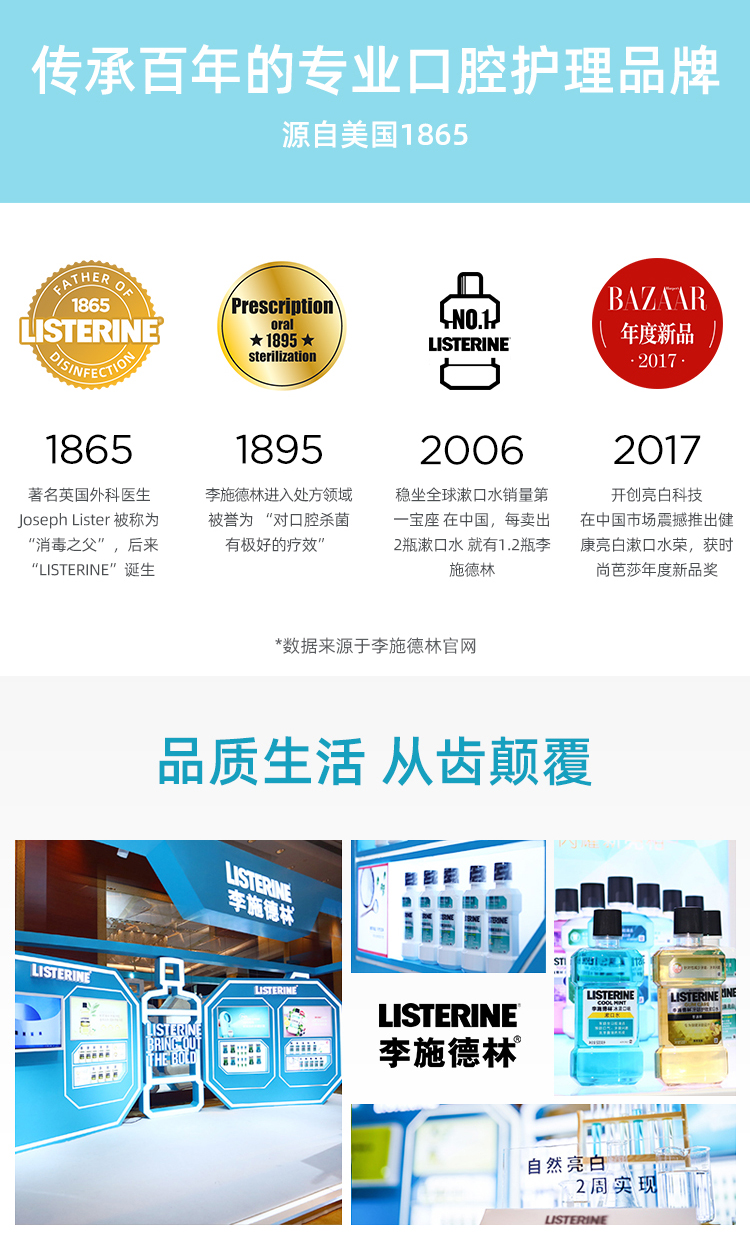 李施德林 冰蓝零度漱口水 500ml*2瓶 图18