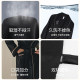 Xuanliang Men's Pajamas Spring and Autumn Ice Silk Thin Long-Sleeved Pajamas Simulated Silk Bathrobe Black Large Size Home Clothing