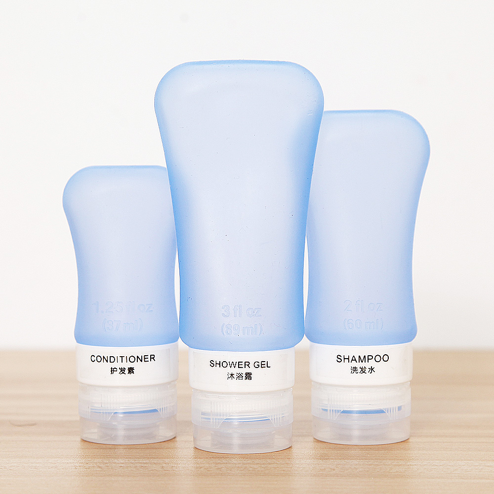 Bottle-packed travel cosmetics silicone bottle empty bottle tourism shampoo bath cosmetic collection bottle set