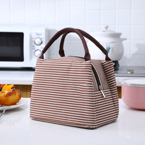 Hand bag waterproof womens bag hand-carrying lunch bag lunch box bag lunch box with rice bag canvas insulation bag