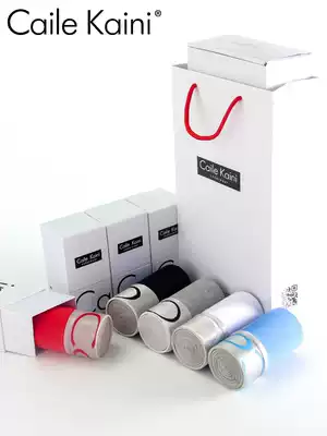 cailekaini men's underwear men's boxer cotton breathable sexy youth sweat waist four corner underwear head