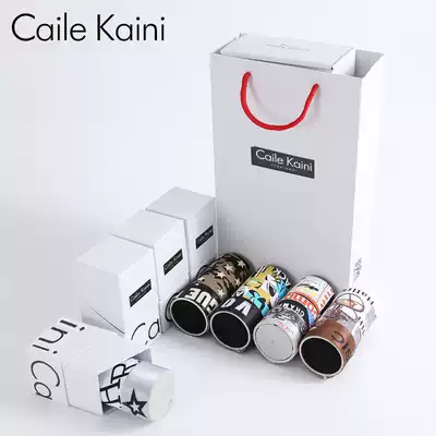 Men's four-corner underwear Ice Silk-free ultra-thin summer breathable print Youth four-corner pants tide C01