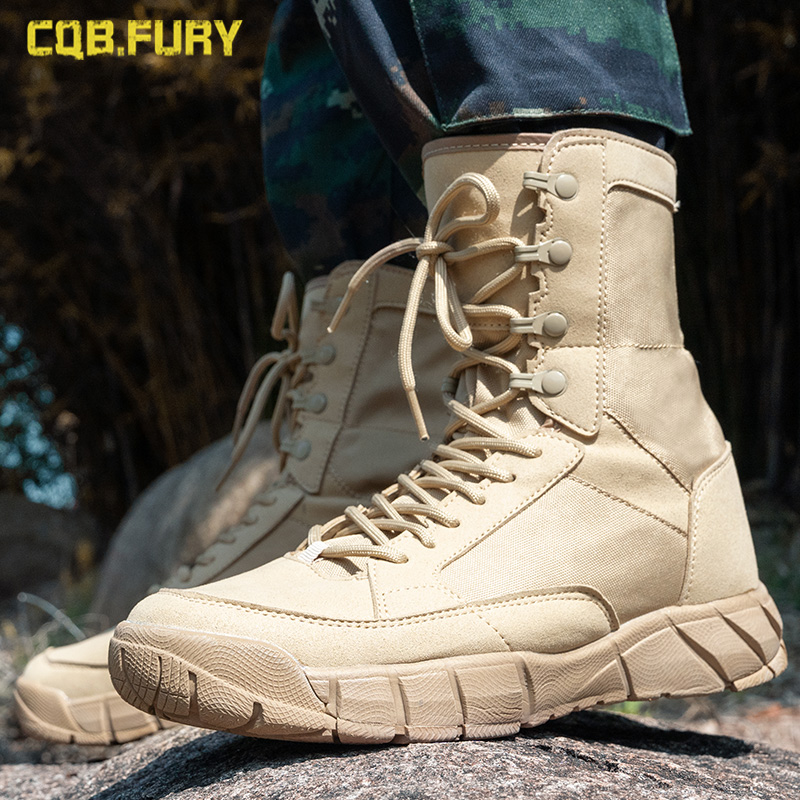 Winter warm high-top combat boots outdoor casual tooling boots tactical desert mountaineering boots land combat training Martin boots