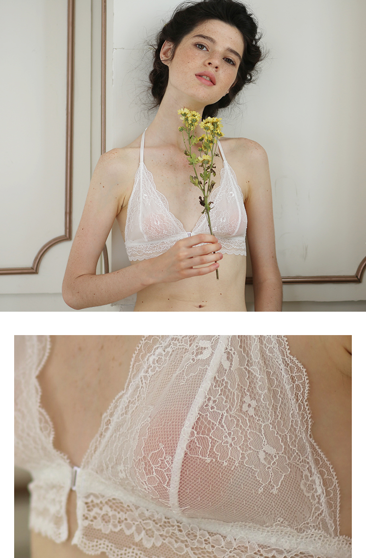 Foley Girl Freelass Lãng mạn Paris Pháp Bralet Front Buckle Ngực nhỏ Làm đẹp Bra Bra - Strapless Bras bra thể thao