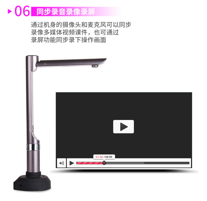 Liangtian Gao Paiyi V510W hiển thị video tốc độ cao không dây cố định tiêu cự HD 5 triệu pixel định dạng A4 hợp đồng máy quét cầm tay máy quét tốc độ cao - Máy quét máy scan hp g3110