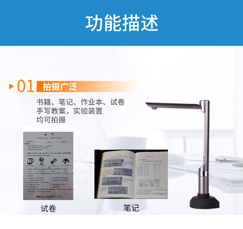 Liangtian Gao Paiyi V510W hiển thị video tốc độ cao không dây cố định tiêu cự HD 5 triệu pixel định dạng A4 hợp đồng máy quét cầm tay máy quét tốc độ cao - Máy quét máy scan hp g3110