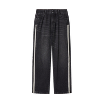 (Same style in the mall) Carbine mens spliced ​​denim casual pants 2024 autumn and winter new loose version comfortable trousers