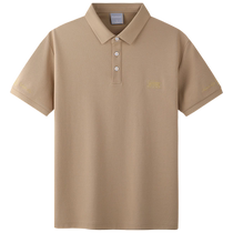 (Cool) Carbine gold thread embroidered short-sleeved T-shirt mens 2024 summer new commuter casual Polo shirt top