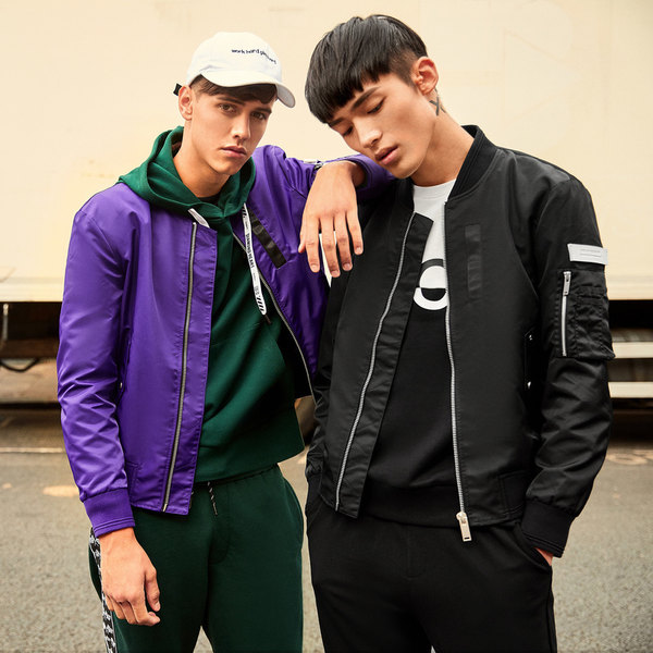 Cabbeen 卡宾 18年秋季新款 宽松款 男式飞行员夹克外套 天猫优惠券折后￥379包邮（￥479-100）3色可选