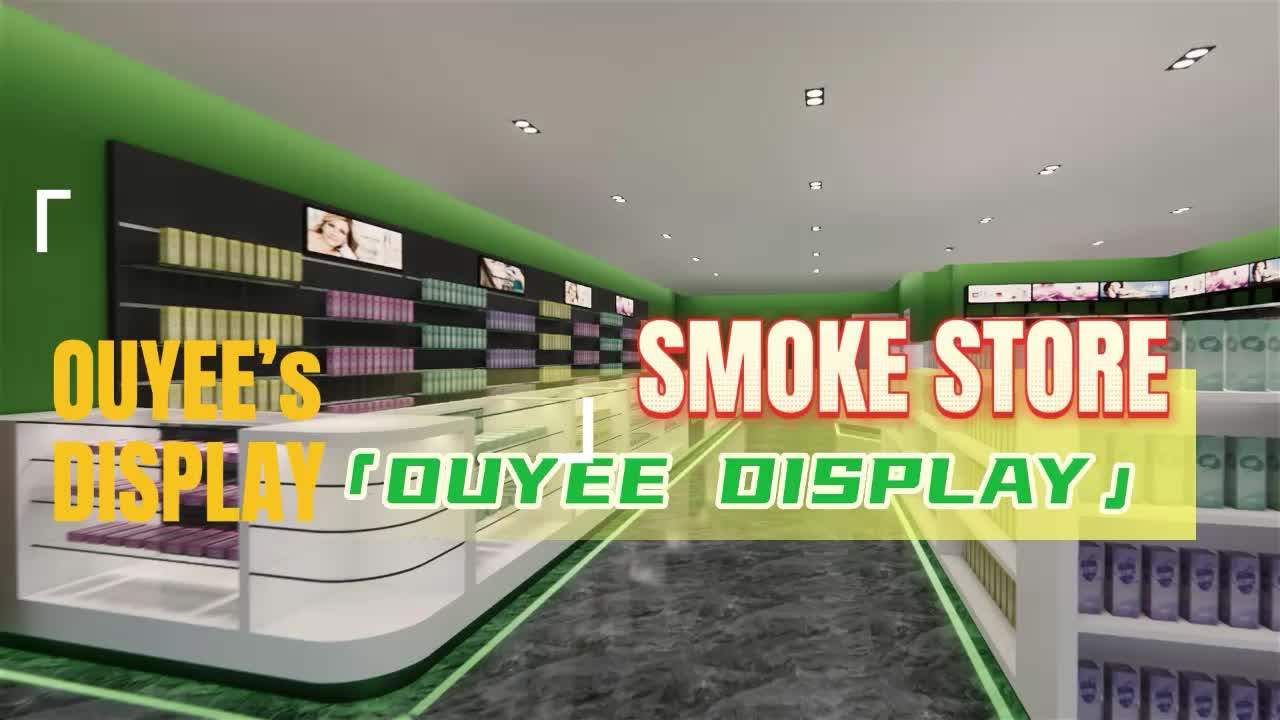 Smoke Shop Dispensary Supplies Display With Led Light