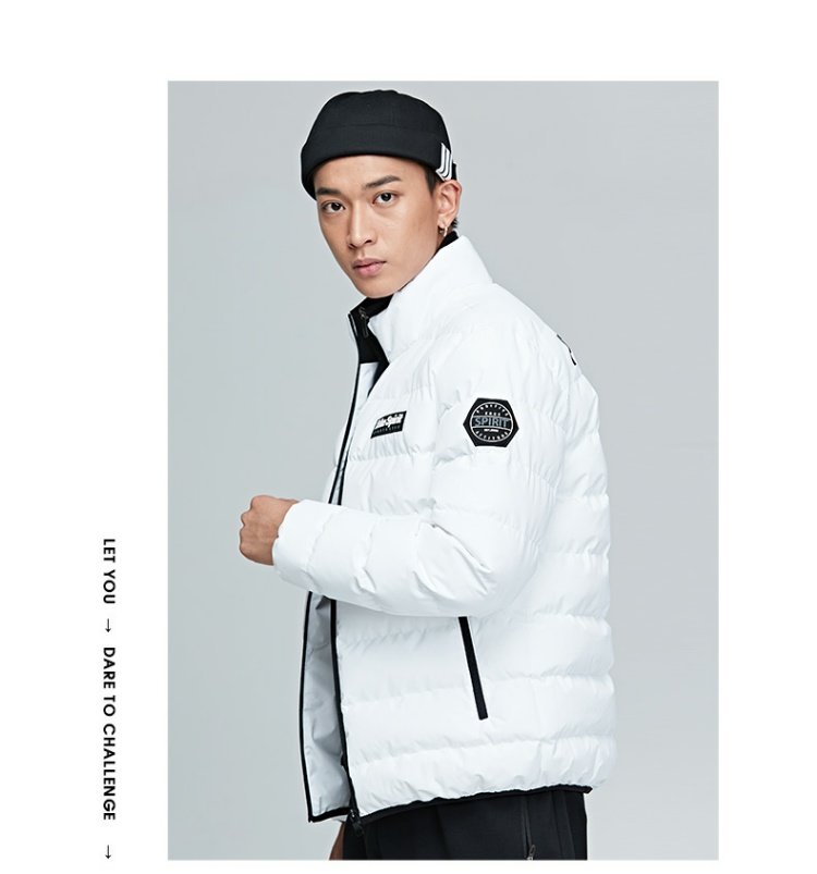 Bộ đồ cotton nam Hongxing Erke 2018 mùa đông mới đích thực mặc đồ thể thao ấm áp thoải mái áo khoác thể thao nam áo khoác lông vũ uniqlo