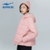 Áo thể thao nữ Hongxing Erke 2019 hè mới chính hãng áo khoác ấm mở mũ trùm đầu thể thao - Thể thao xuống áo khoác áo phao đen Thể thao xuống áo khoác