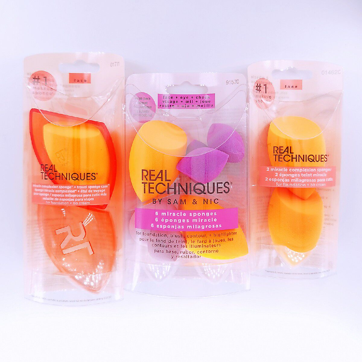 Real Techniques RT Beauty Egg Sponge Egg Single Travel Storage Shell Double Gourd Puff Mini