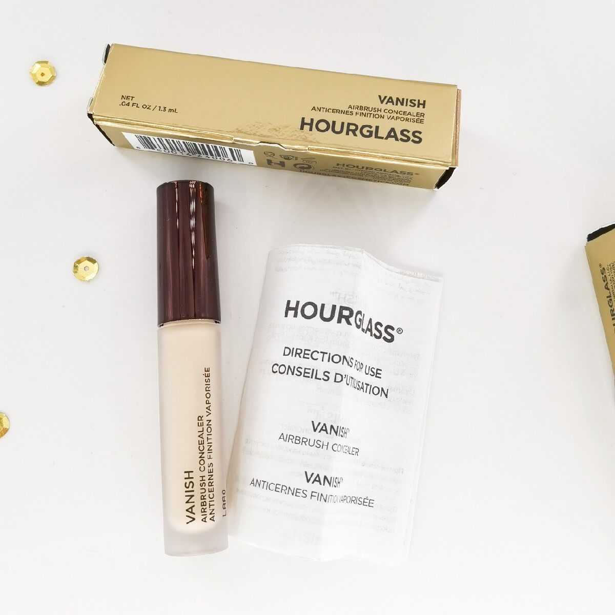 Hourglass concealer liquid honey sample mini cotton dress dark circles brighten tear ditch birch acne marks