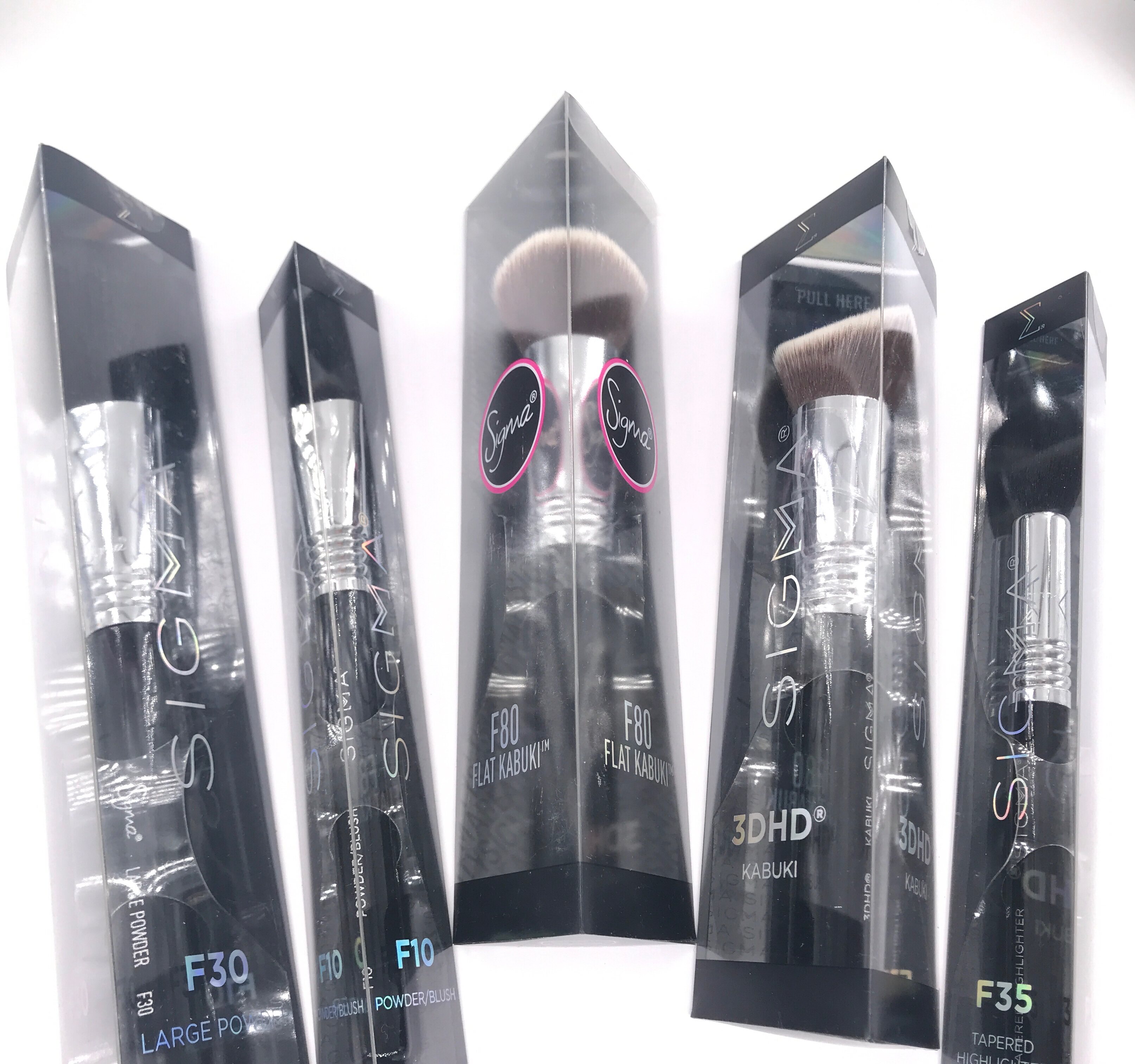 American Sigma makeup brush F30 loose powder brush F10 blush brush 3DHD F35 high light brush F80 flat head brush