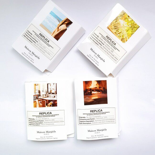Mason Margiela Warm Fireplace Perfume Sample Test Tube Scarf Twilly English Pear Freesia Santal33