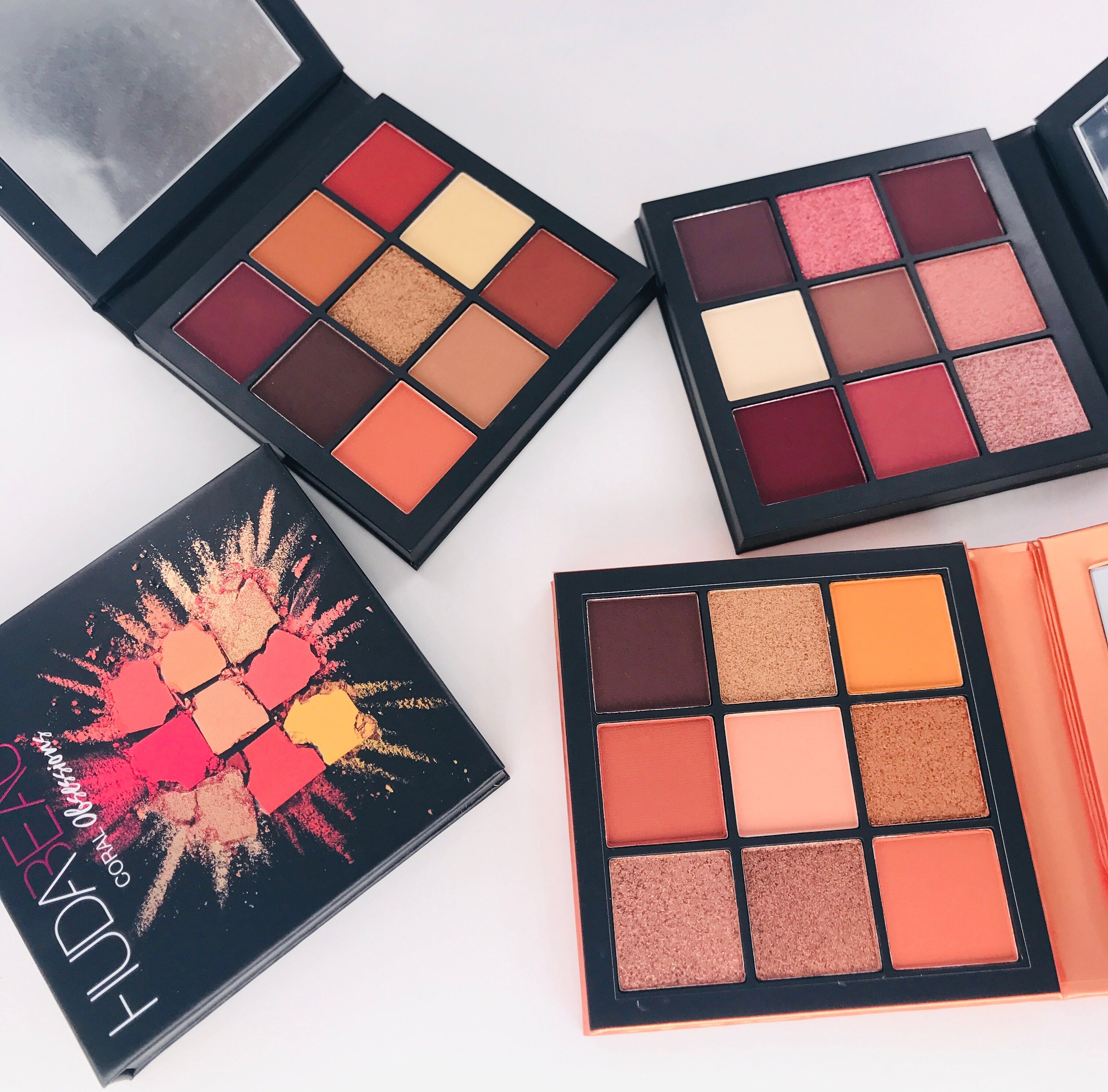 Buy HUDA Beauty 9-color eye shadow Warm pumpkin plate desert rose Nude Light Coral in the UK