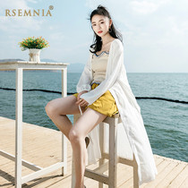 Rsemnia Super fairy chiffon sunscreen shirt beach shawl women seaside vacation cardigan cloak coat sunscreen ins