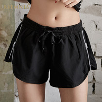 Rsemnia Japanese new sports shorts women running fake two pieces anti-light loose quick dry breathable yoga pants