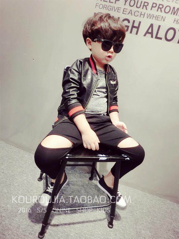 Blouson enfant en cuir PU - Ref 2159404 Image 36